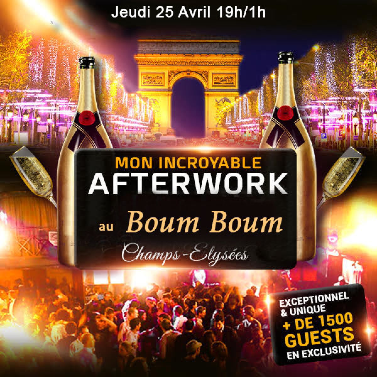 AFTERWORK BOUM BOUM CLUB PARIS CARRE VIP BANSAI